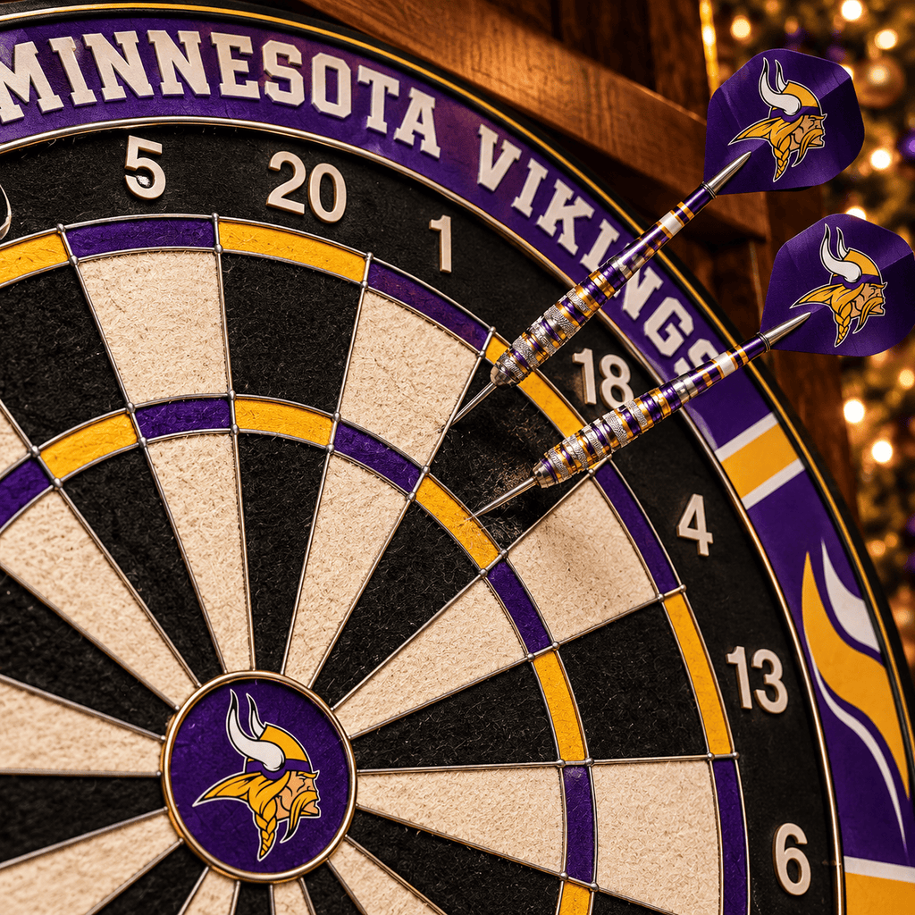 MNVK Premium Dartboard Cabinet Set – Wall-Mounted Dart Game PNPA