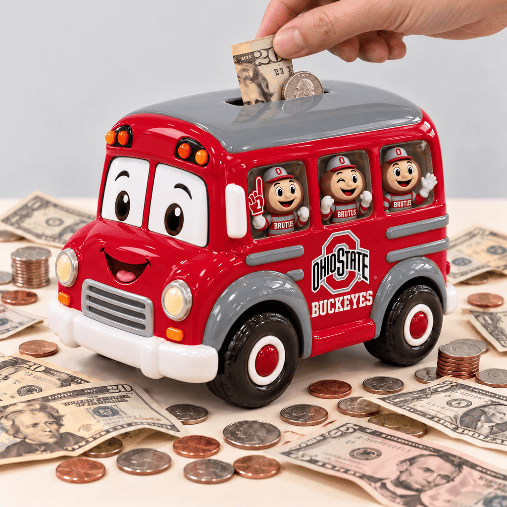 OSB School Bus Piggy Bank DNBN