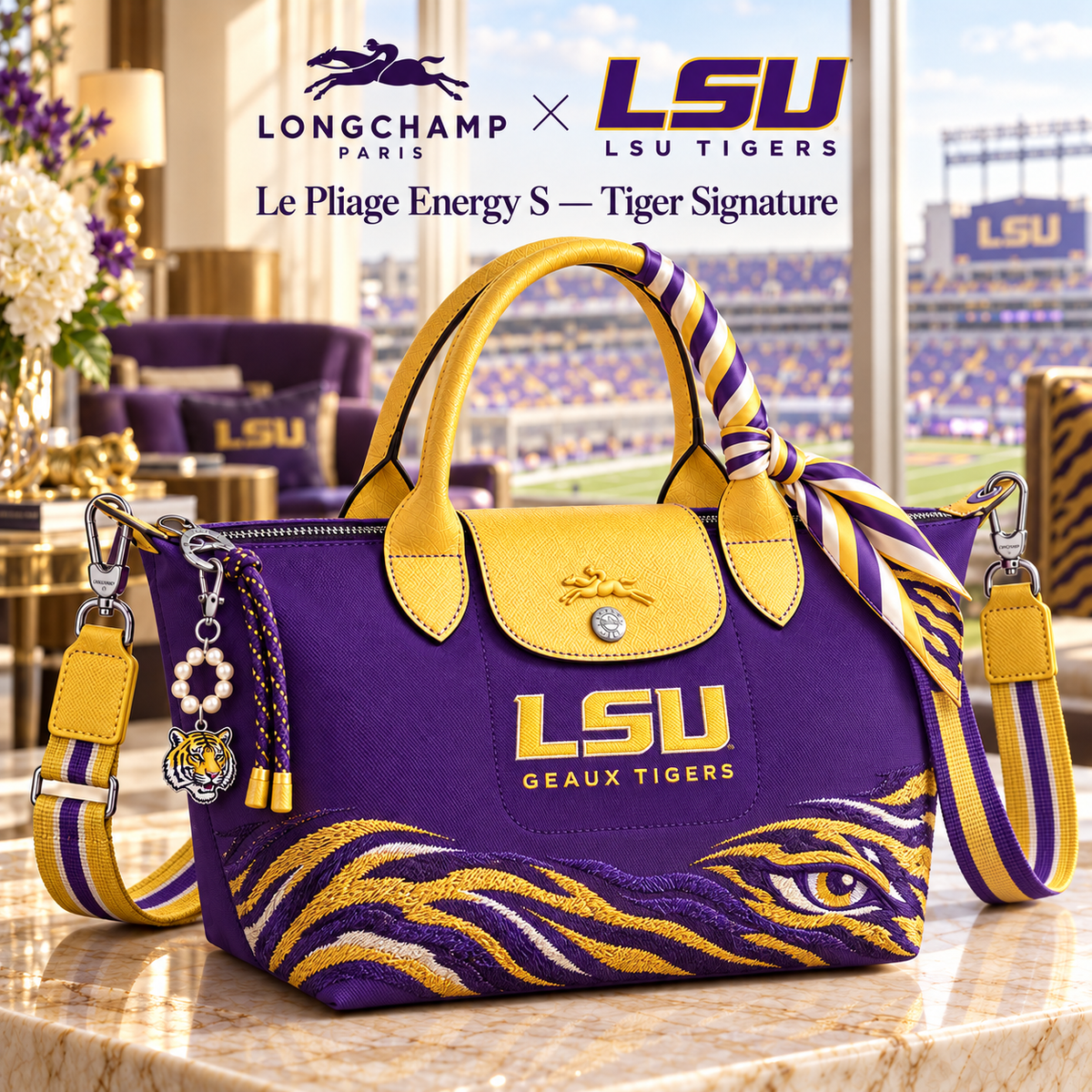 LSU Le Pliage Energy S Handbag NTKO
