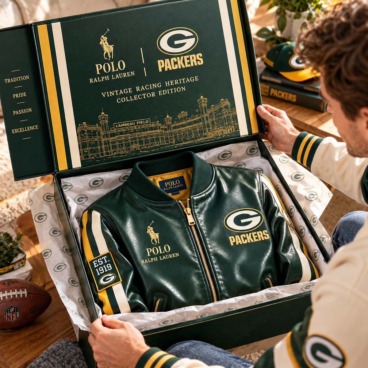 GBP PREMIUM LEATHER BOMBER JACKET NTNA