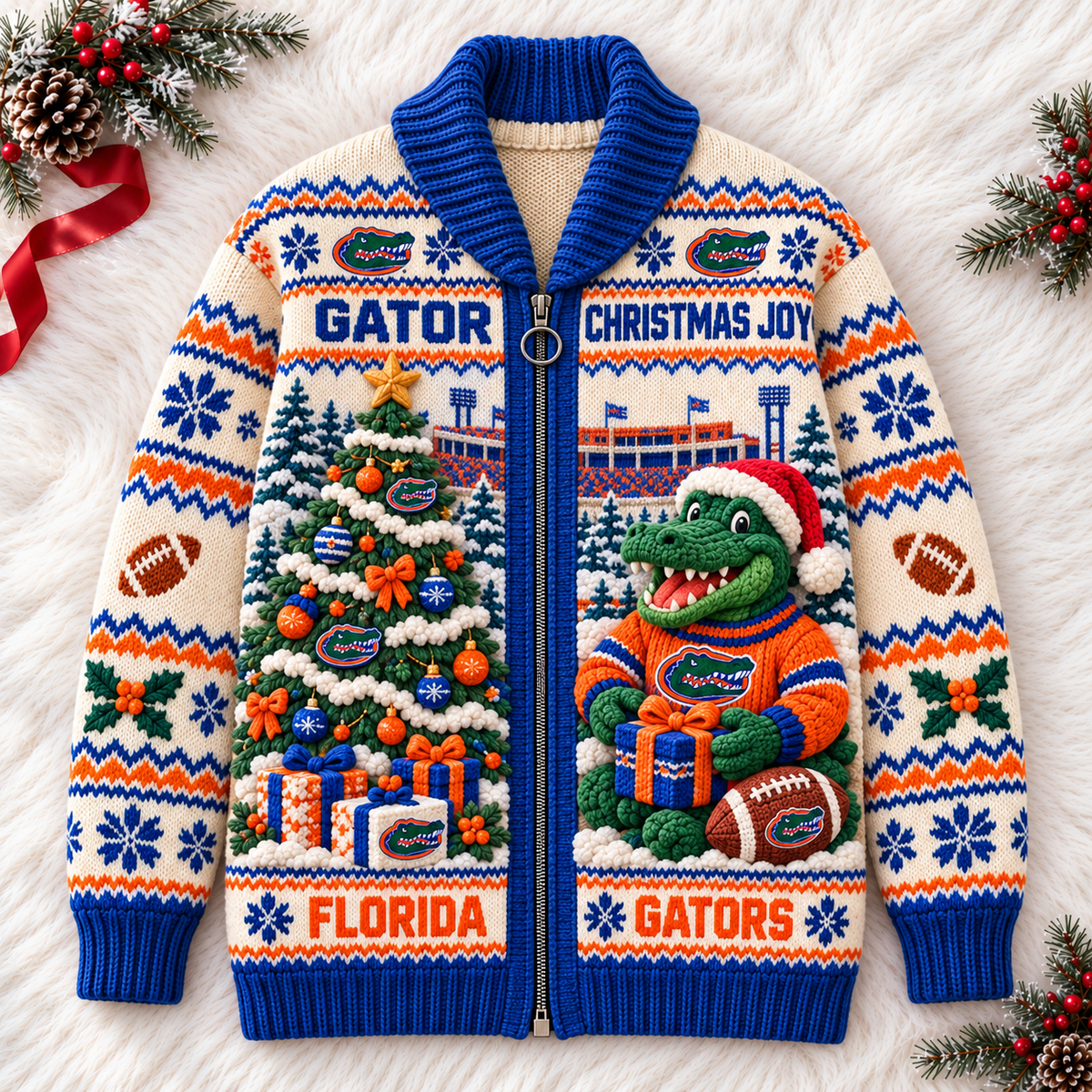 FGT WOOL ZIP CARDIGAN NPL