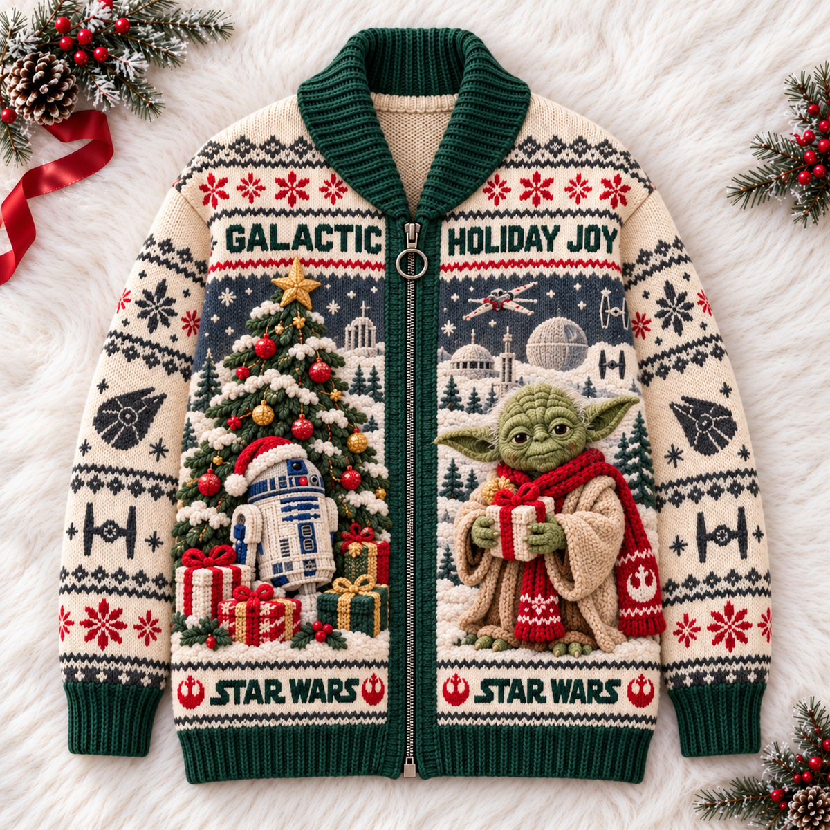 STW WOOL ZIP CARDIGAN NPL