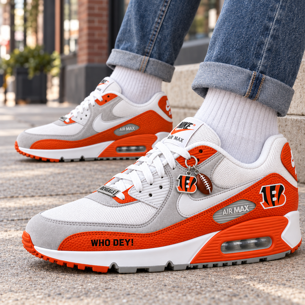Cincinnati Bengals Premium Low-Top Sneakers