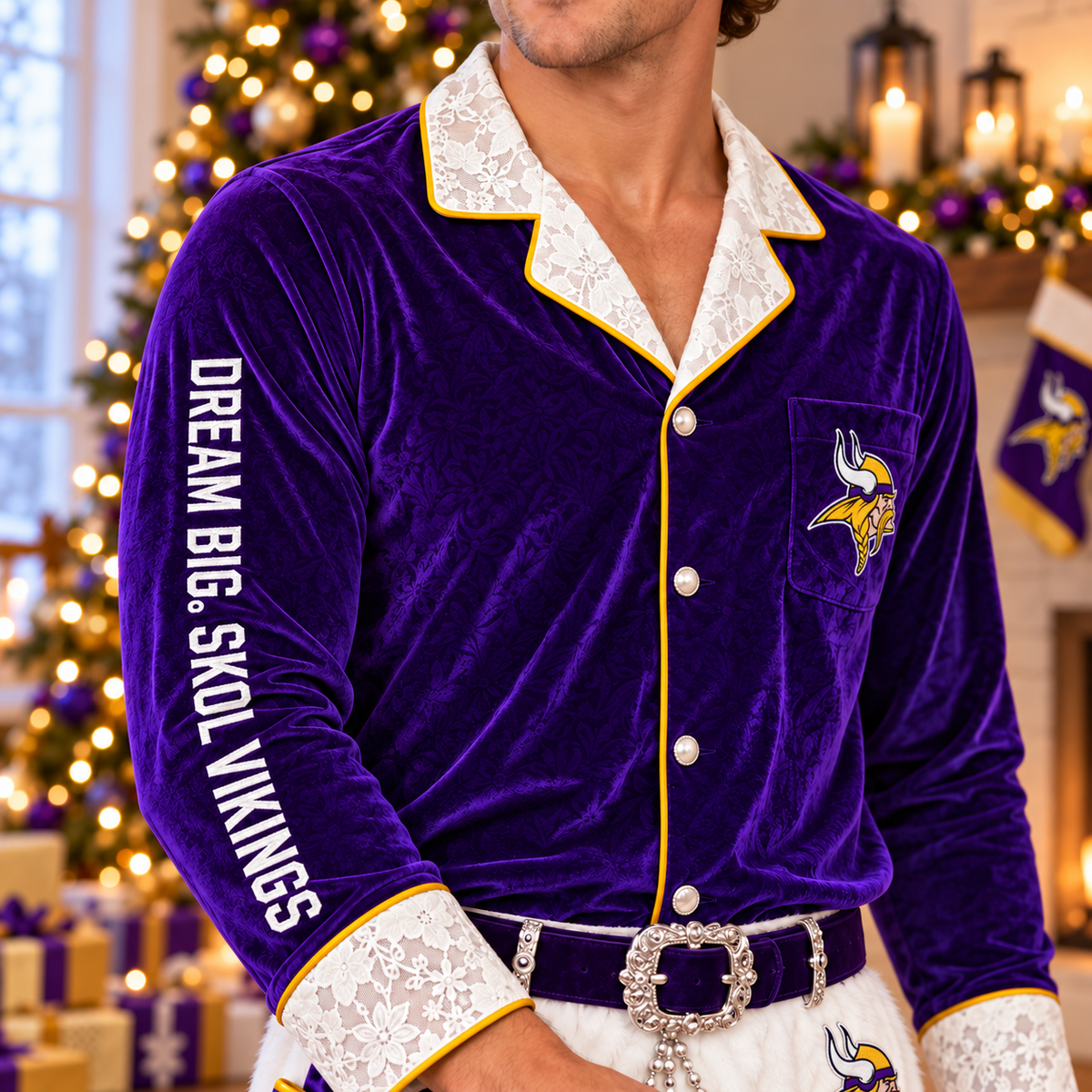 MNVK Funny Christmas Pajama Set PNPA