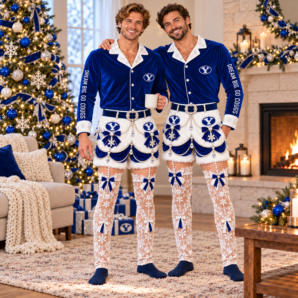 BYU Funny Christmas Pajama Set PNPA