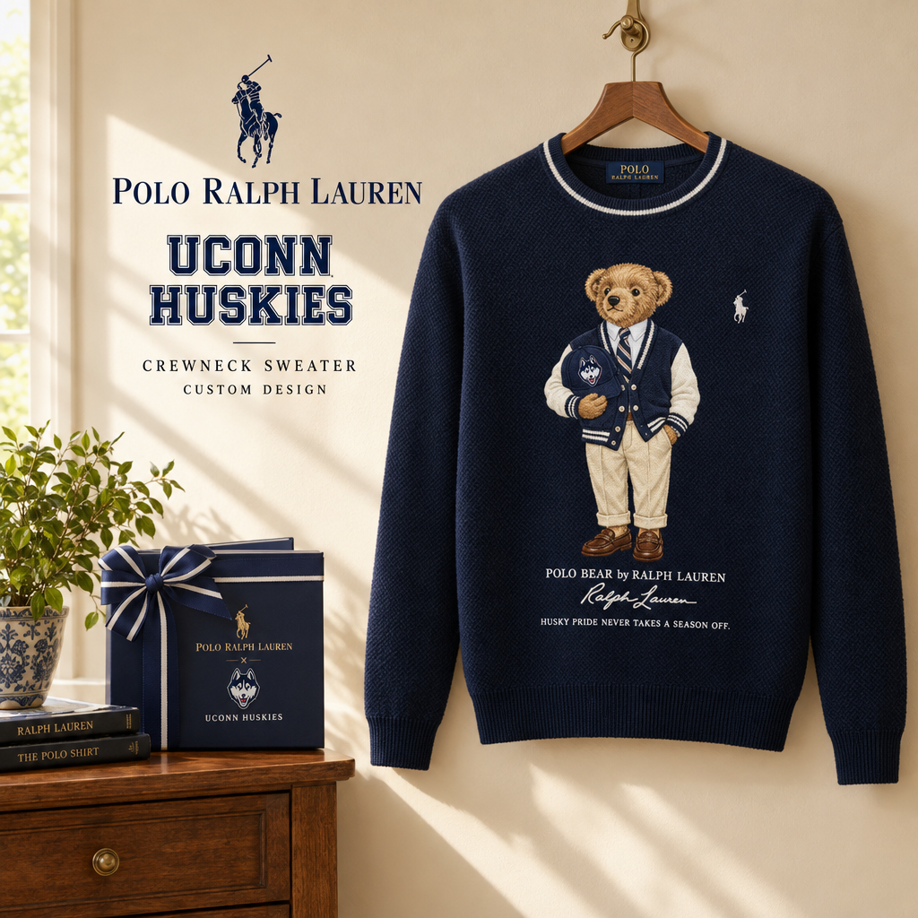 UCONN Huskies Premium Crewneck Sweater