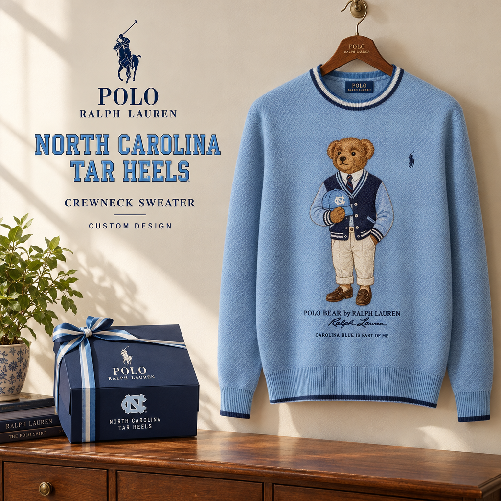 North Carolina Tar Heels Premium Crewneck Sweater