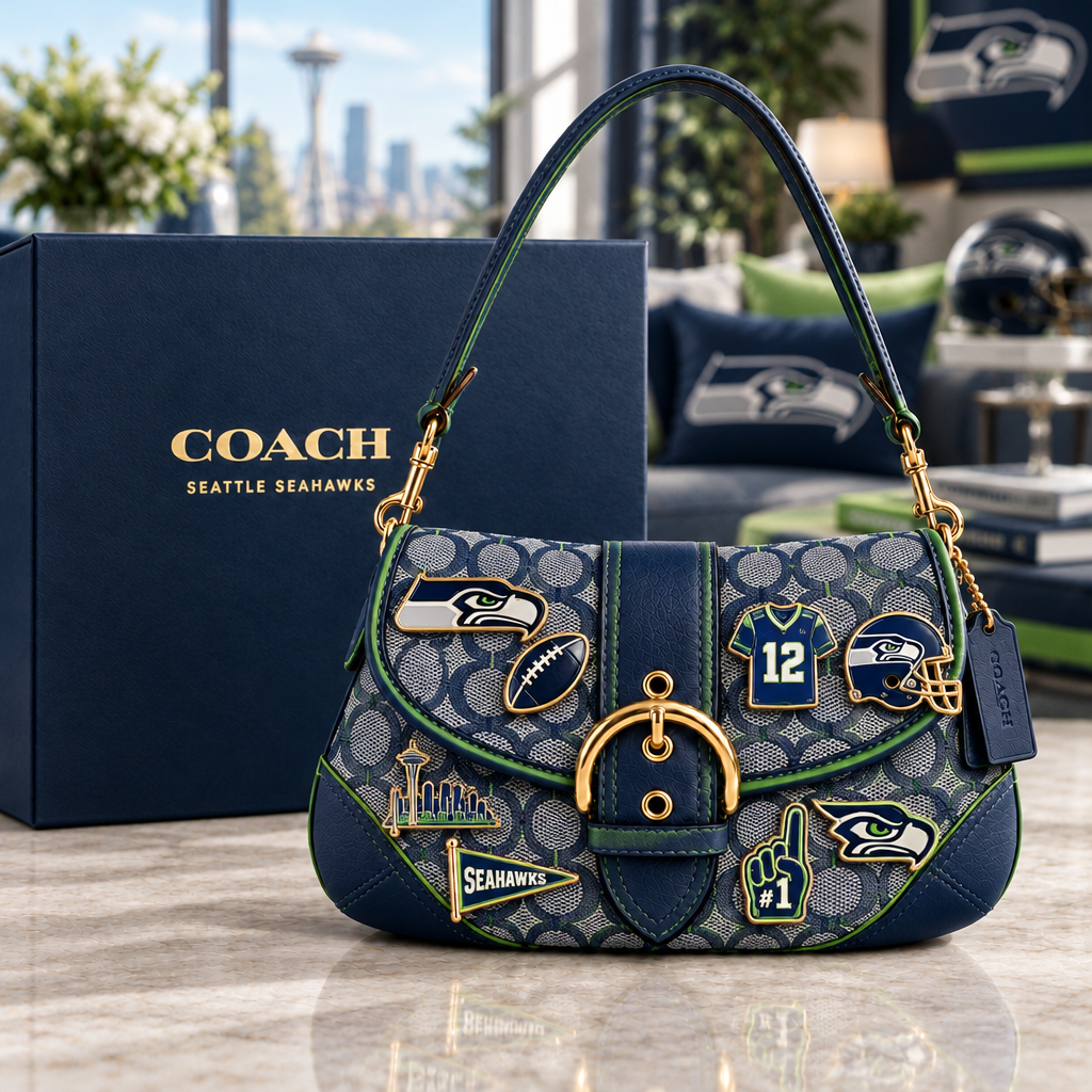 Seattle Seahawks Soho Bag With Charm